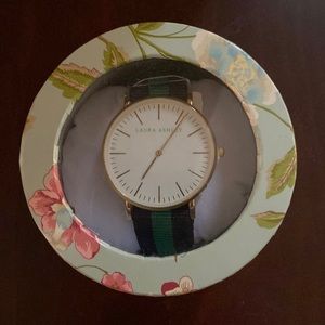 NWT Laura Ashley watch with preppy band